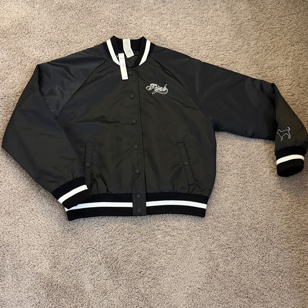 PINK Victoria’s Secret Varsity Bomber Jacket